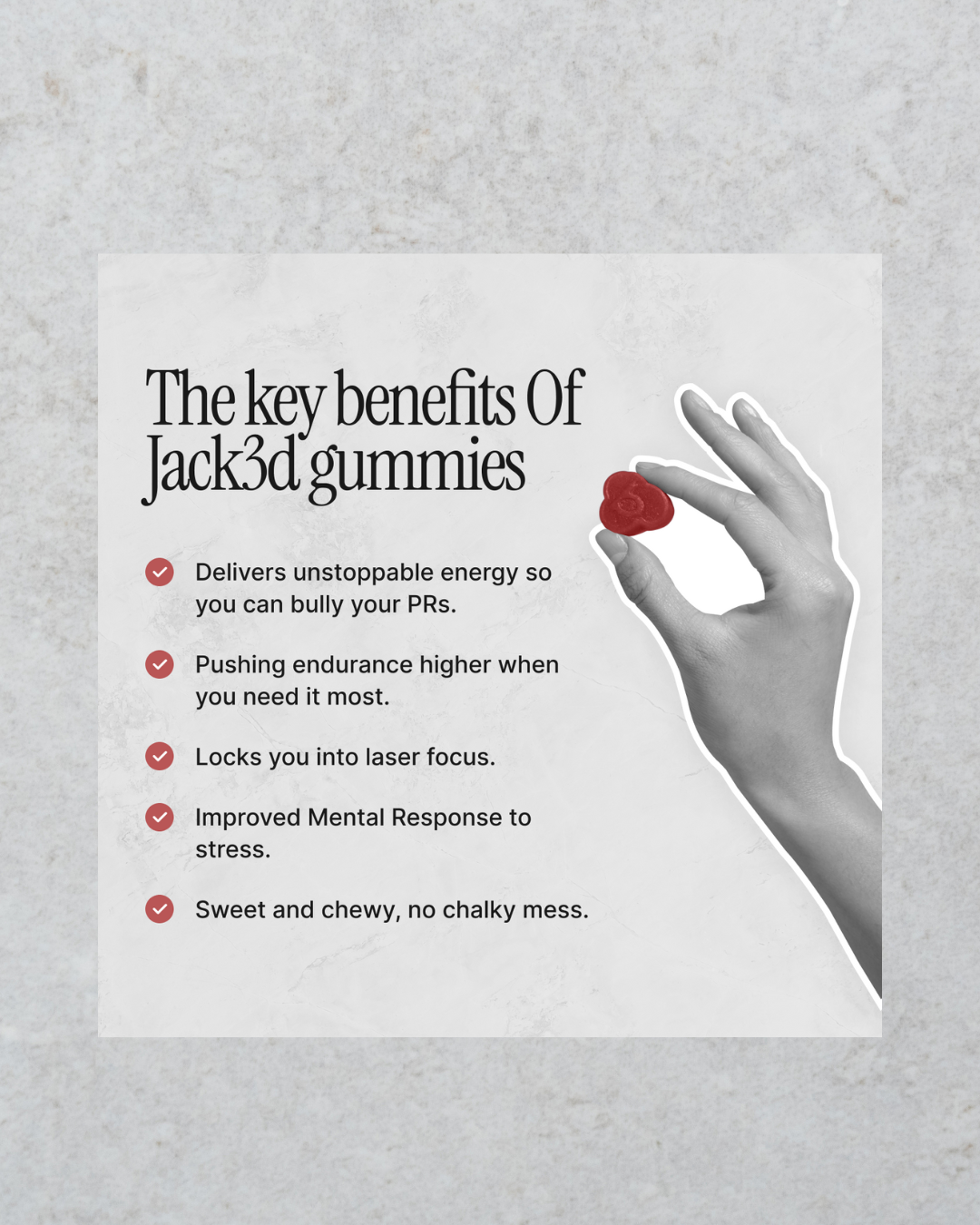 Jack3d Pre-Workout Gummies